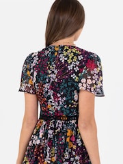 Lovedrobe V-Neck Angel Sleeve Maxi Dress With Trims - Image 5 of 5