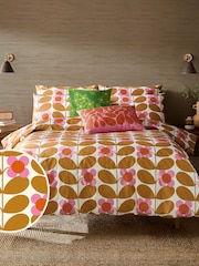 Orla Kiely 100% Cotton Stem Bloom Duvet Cover and Pillowcase Set - Изображение 1 из 4