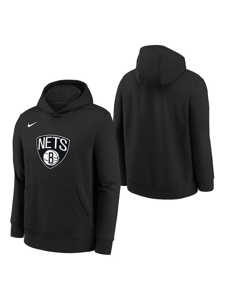 Fanatics NBA Brooklyn Nets Essential Logo Black Hoodie Youth - Image 1 of 3