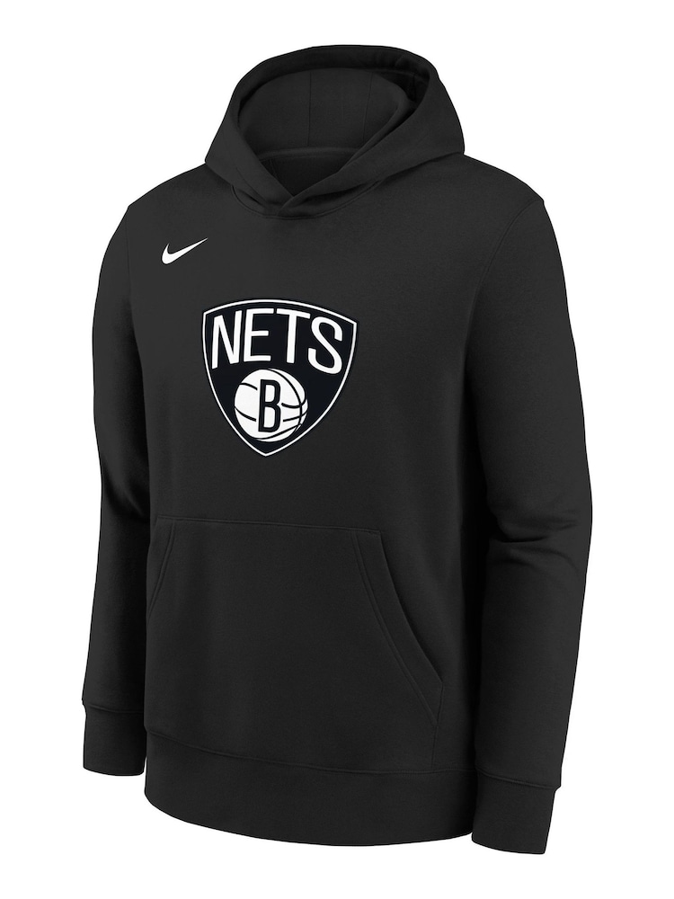 Fanatics NBA Brooklyn Nets Essential Logo Black Hoodie Youth - Image 2 of 3