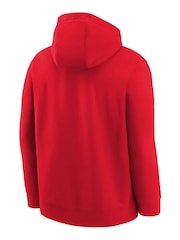 Fanatics Red NBA Toronto Raptors Essential Logo Hoodie - Image 3 of 3