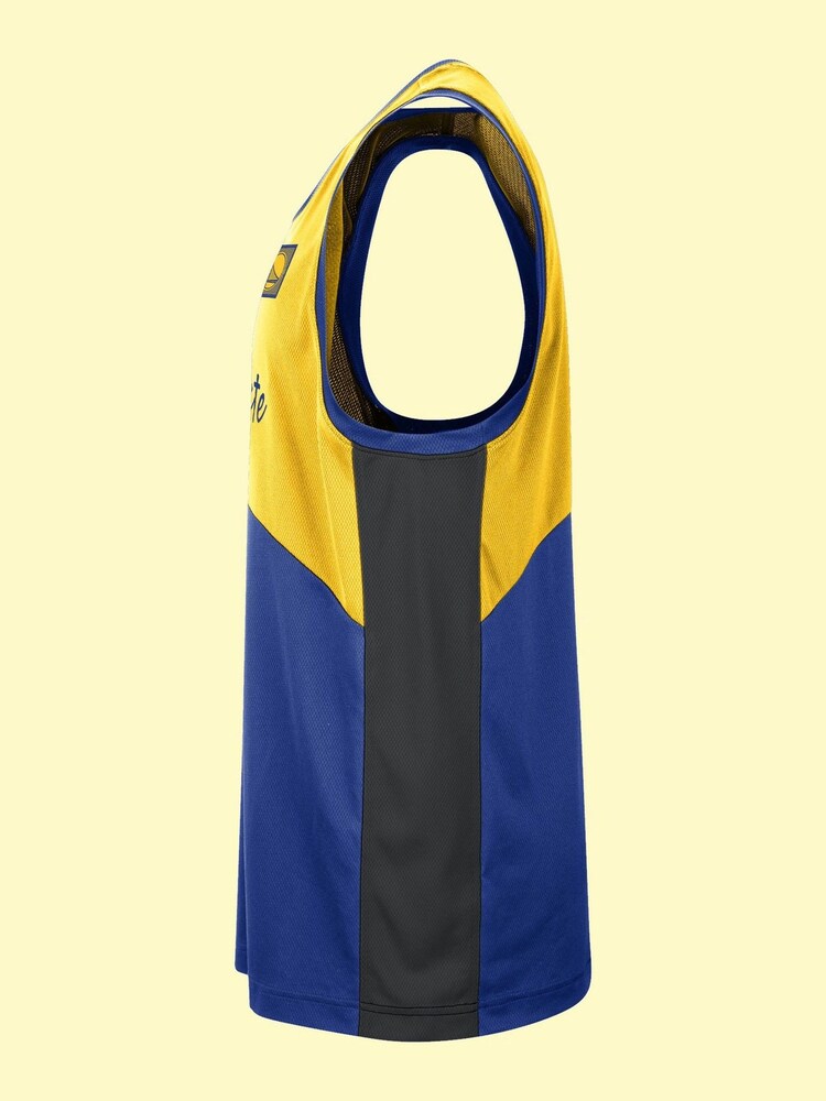 Fanatics Yellow NBA Golden State Warriors 5 Start Baskeet Ball Jerseys - Image 2 of 4