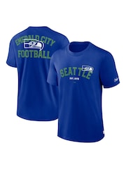 Fanatics Blue NFL Seattle Seahawks Rewind Short Sleeve Heavyweight T Shirt - Image 1 of 3