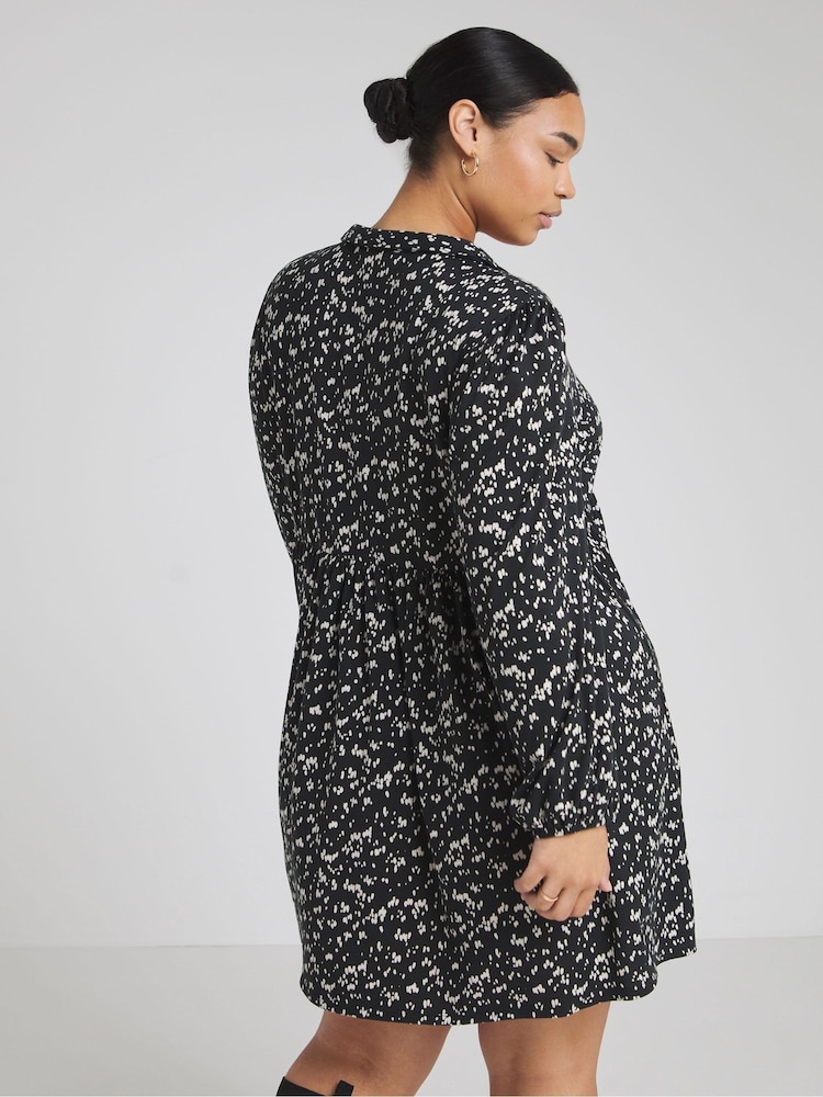 Simply Be Black Supersoft Smock Dress - Image 2 of 5