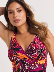 Simply Be Pink Magisculpt Lose Up To An Inch Swimsuit - Image 4 of 5