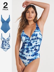 Blau - Simply Be – Value – Badeanzüge im 2er-Pack - Bild 1 von 7