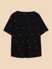 White Stuff Black Embroidered Winnie Top - Image 6 of 7