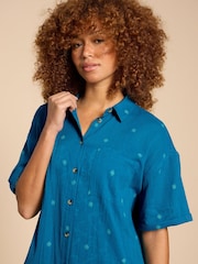 White Stuff Blue Tasha Beach Dress - Image 4 of 7