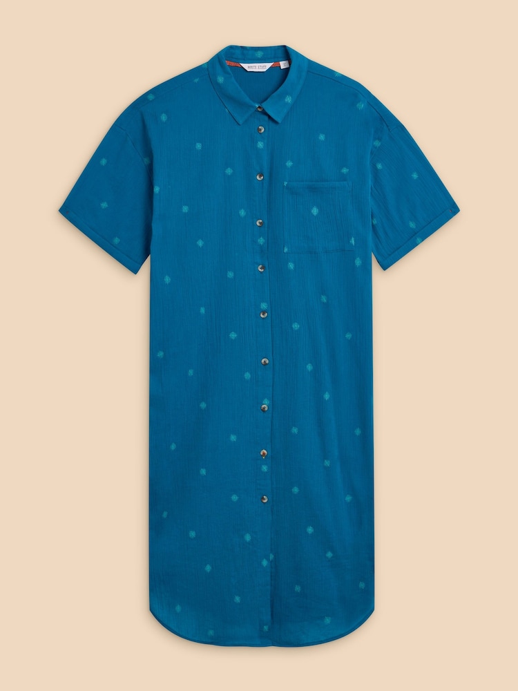 White Stuff Blue Tasha Beach Dress - Image 5 of 7