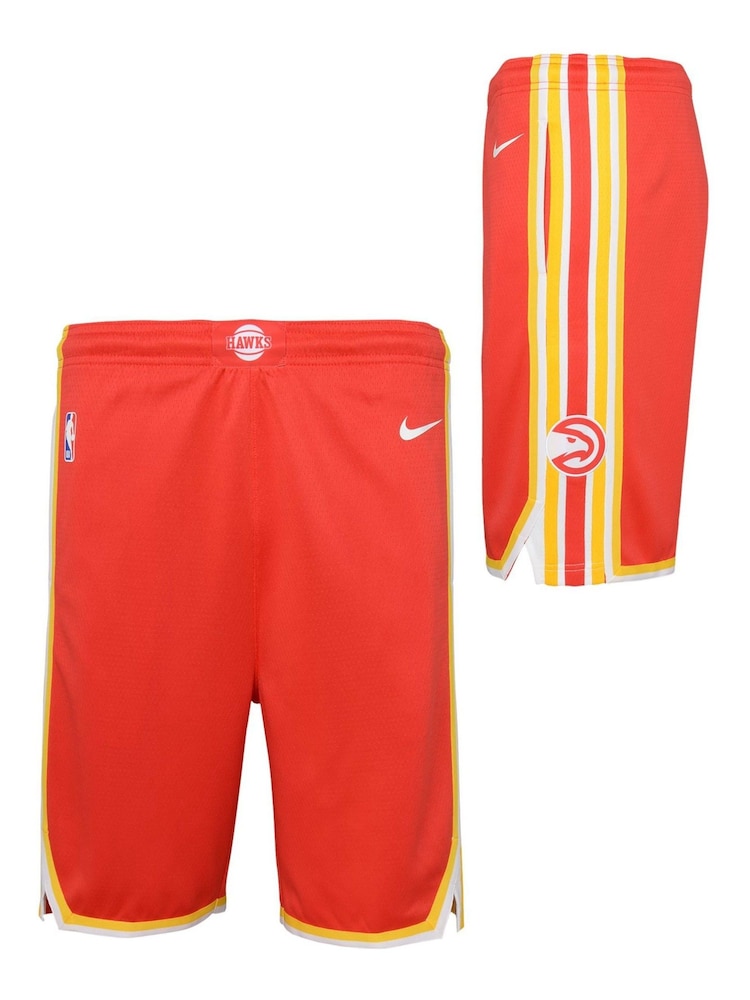 Fanatics Red NBA Atlanta Hawks Icon Swingman Shorts Youth - Image 1 of 4 Fanatics Red NBA Atlanta Hawks Icon Swingman Shorts Youth - Image 1 of 4