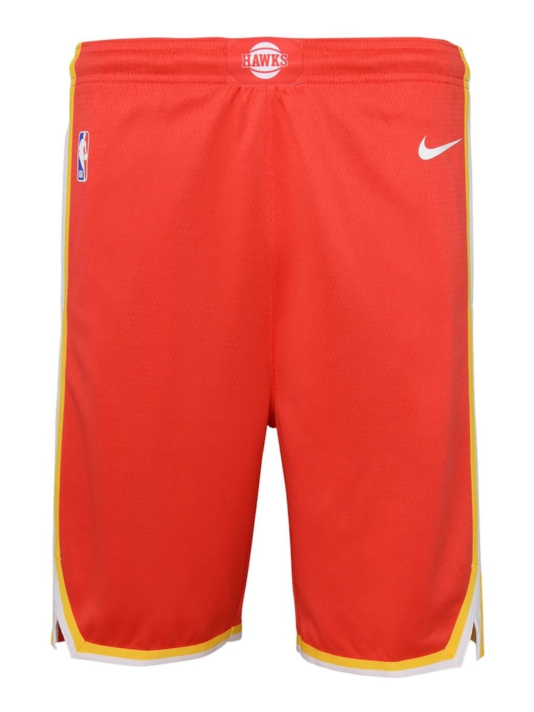 Fanatics Red NBA Atlanta Hawks Icon Swingman Shorts Youth - Image 2 of 4