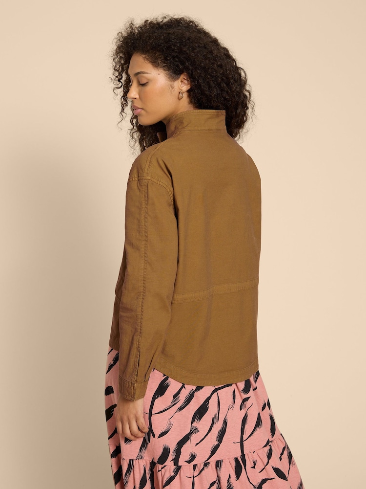 White Stuff Green Harriet Cotton Jacket - Image 2 of 7