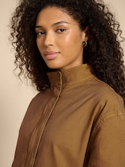White Stuff Green Harriet Cotton Jacket - Image 4 of 7
