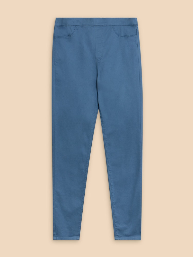 White Stuff Light Blue Janey Jeggings - Image 5 of 7