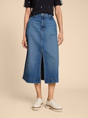 White Stuff Allie Denim-Midirock - Bild 4 von 10