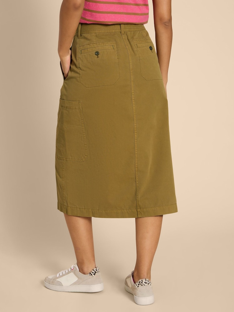 White Stuff Green Carlie Cargo Skirt - Image 2 of 7 White Stuff Green Carlie Cargo Skirt - Image 2 of 7