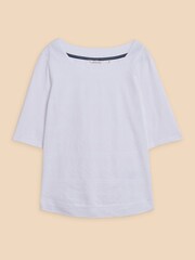 White Stuff White Weaver Embroidered 100% Cotton Top - Image 5 of 7