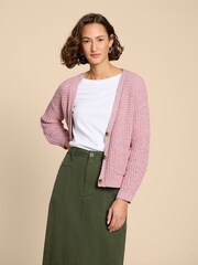 White Stuff Pink Sessi Cardigan - Image 3 of 7