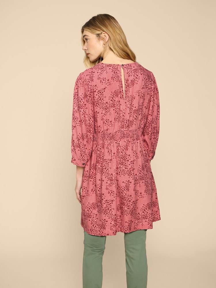 White Stuff Pink Lucy EcoVero™ Tunic - Image 2 of 7