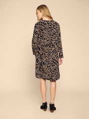 White Stuff Black Jersey June Shift Dress - Image 2 of 7