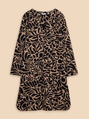 White Stuff Black Jersey June Shift Dress - Image 5 of 7