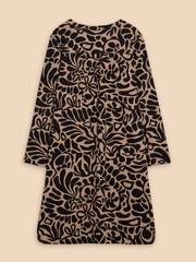 White Stuff Black Jersey June Shift Dress - Image 6 of 7