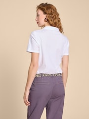 White Stuff White Pocket Penny 100% Cotton Embroidered Shirt - Image 2 of 7
