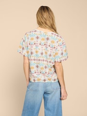 White Stuff Multi Ferne Linen Blend Shirt - Image 2 of 7