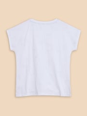 White Stuff White Embroidered Nelly 100% Cotton T-Shirt - Image 6 of 7