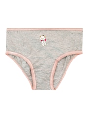 Character Grey 100% Cotton Disney Aristocats Marie Underwear 5 Pack - Image 3 of 4