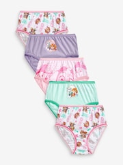 Character Pink Paw Patrol 100% Cotton Briefs 5 Pack - Image 1 of 7