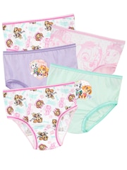Character Pink Paw Patrol 100% Cotton Briefs 5 Pack - Image 7 of 7
