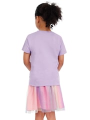 Character Purple Gabbys Dollhouse 100% Cotton Top and Skirt Set - Image 8 of 10