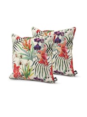 Extreme Lounging Multi B Cushion Outdoor Garden Poppy Twin Pack - Image 1 of 2