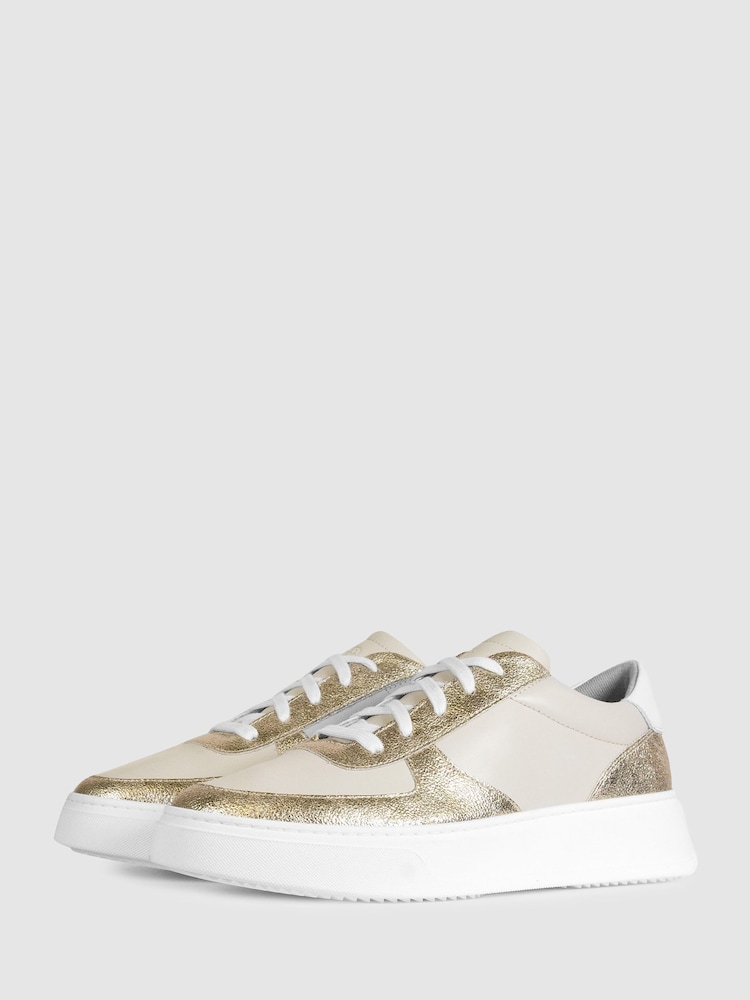 Unseen Footwear Leather Marais Trainers - Image 2 of 4