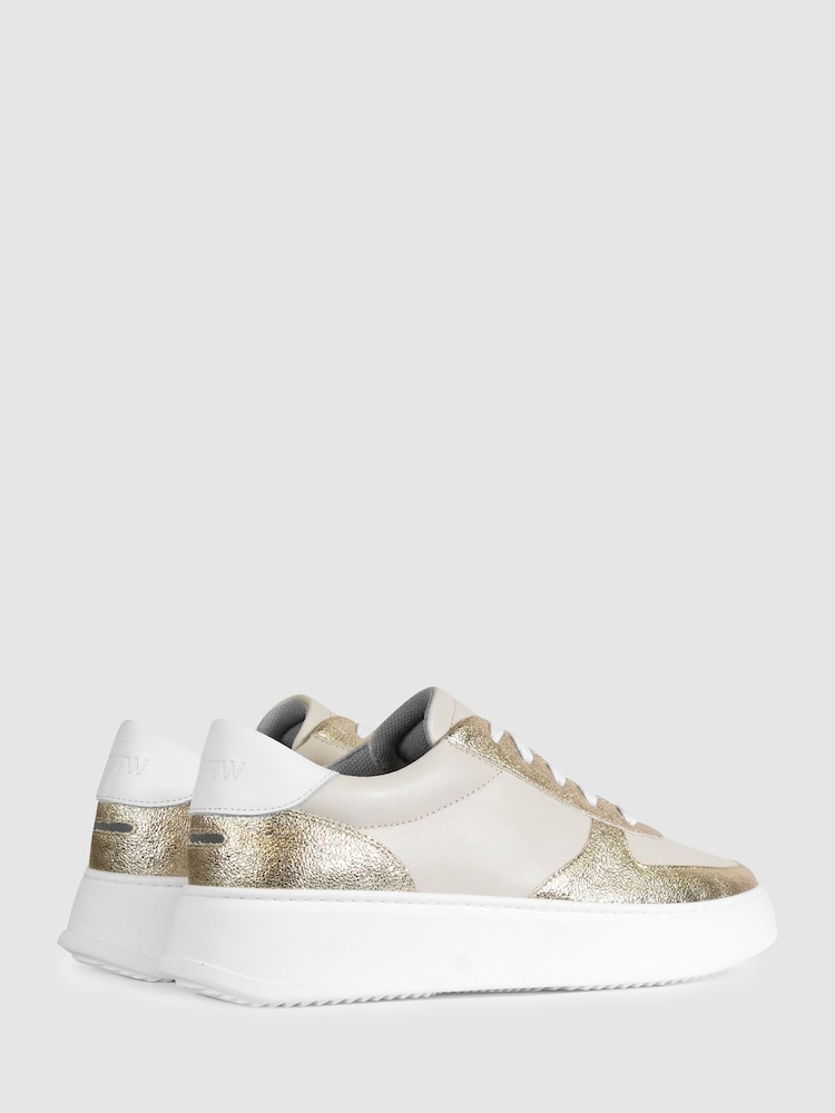 Unseen Footwear Leather Marais Trainers - Image 4 of 4
