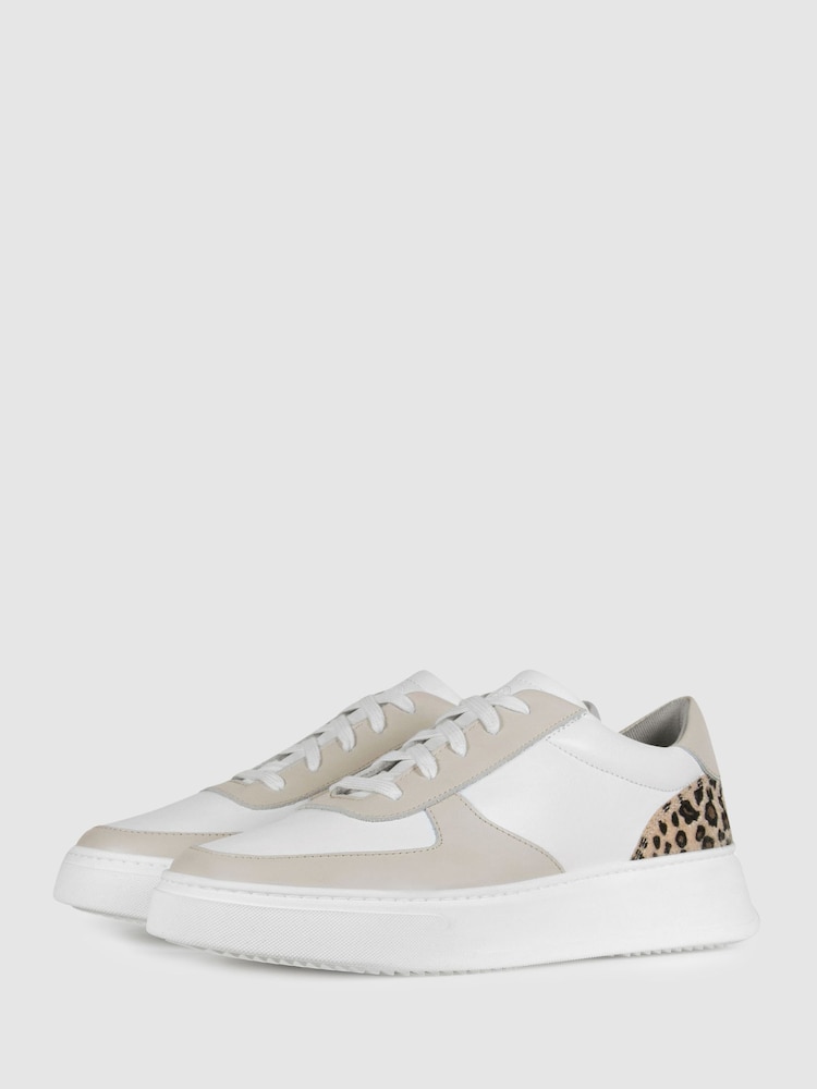 Unseen Footwear Leather Marais Trainers - Image 2 of 4