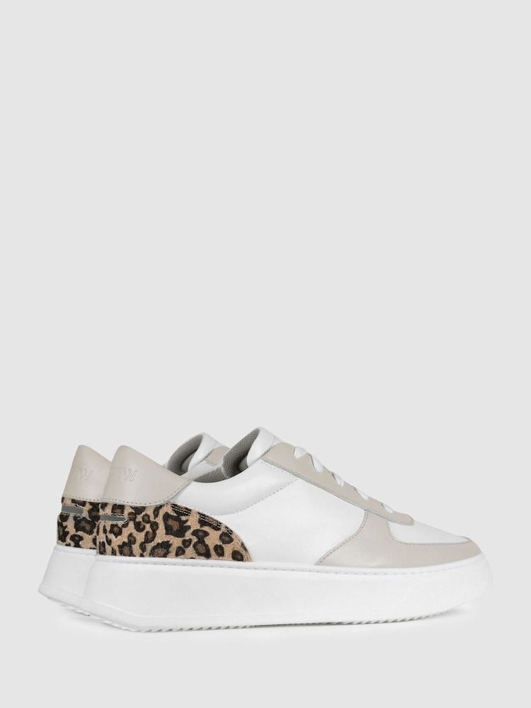 Unseen Footwear Leather Marais Trainers - Image 4 of 4