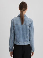 Reiss Mid Blue Ellen Denim Jacket - Image 5 of 7