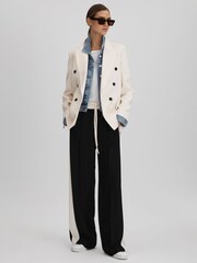 Reiss Mid Blue Ellen Denim Jacket - Image 6 of 7