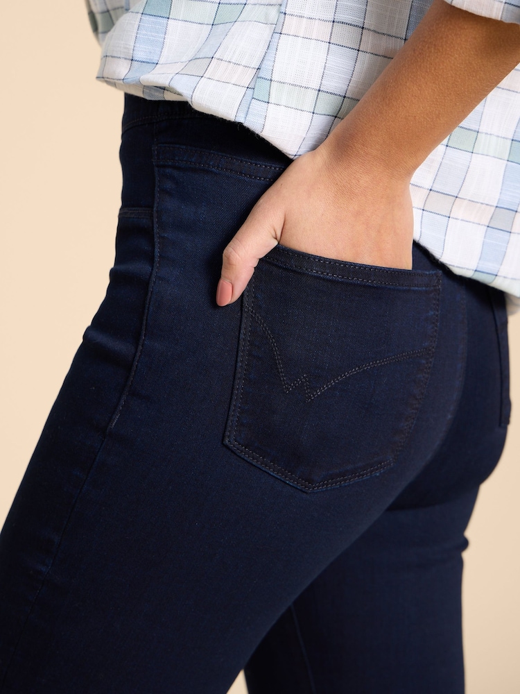 White Stuff Blue Janey Jeggings - Image 4 of 7