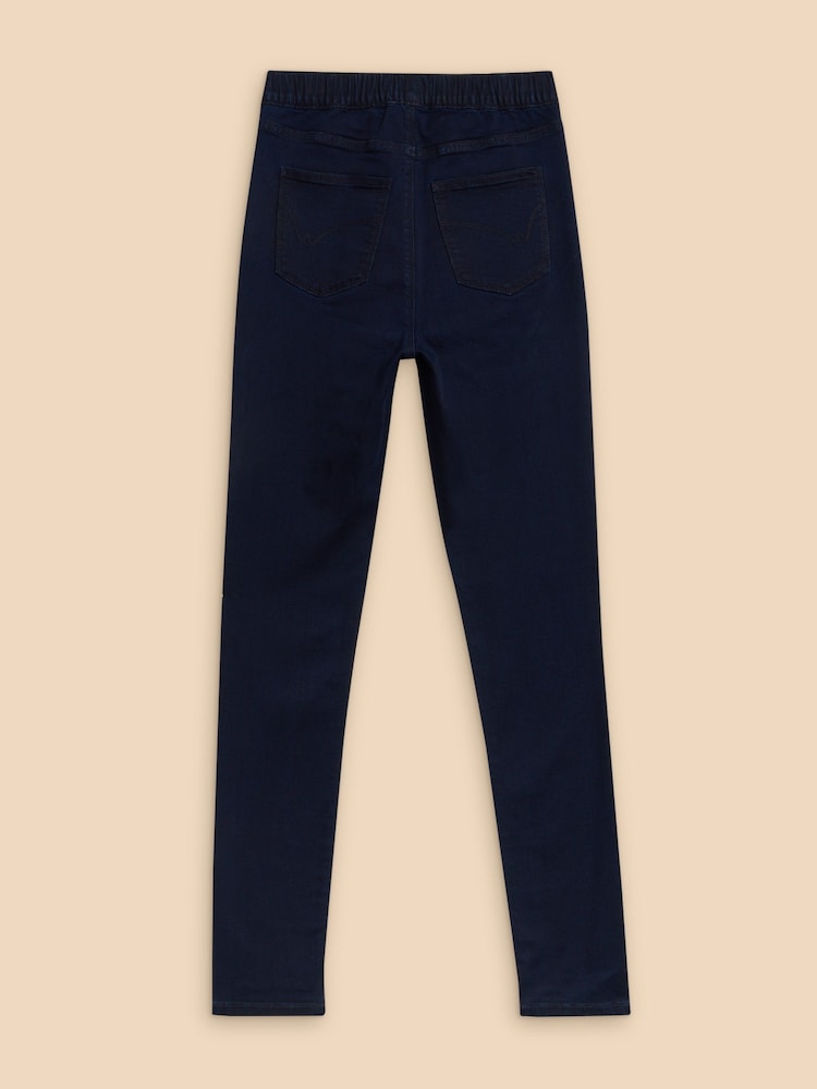 White Stuff Blue Janey Jeggings - Image 6 of 7