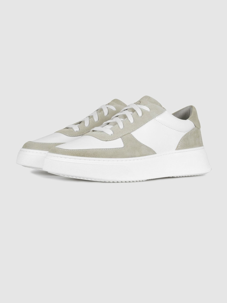Unseen Footwear Leather Marais Trainers - Image 2 of 4