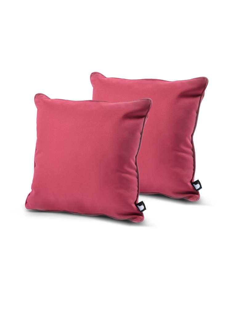Extreme Lounging Fuchsia B Cushion Outdoor Garden Twin Pack - Image 1 of 2