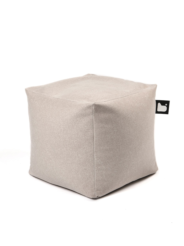 Extreme Lounging Stone B Box Brushed Faux Suede Cube Bean Bag - Image 1 of 2