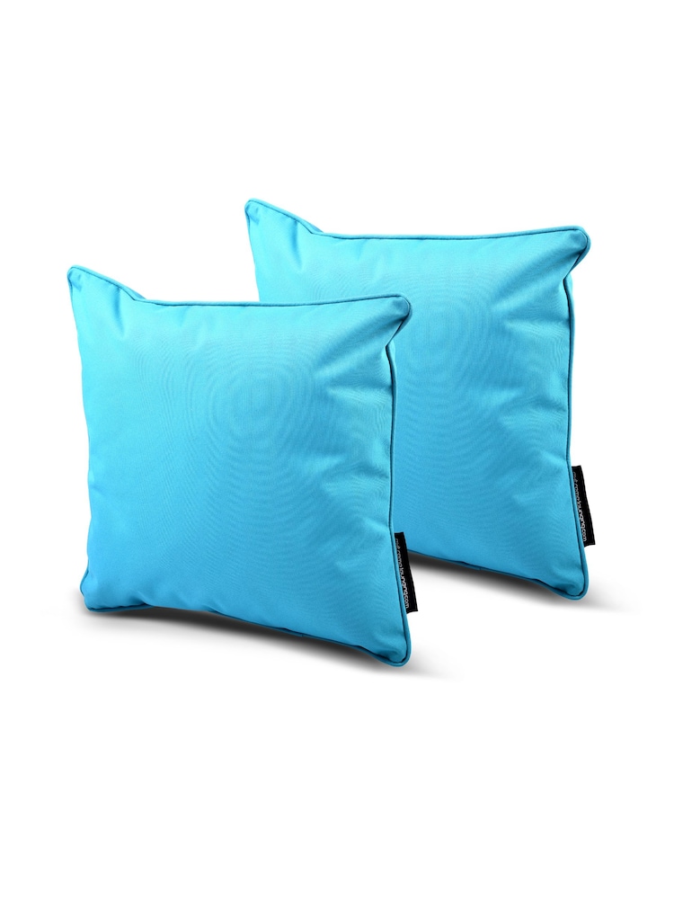 Extreme Lounging Aqua B Cushion Outdoor Garden Twin Pack - Image 1 of 2