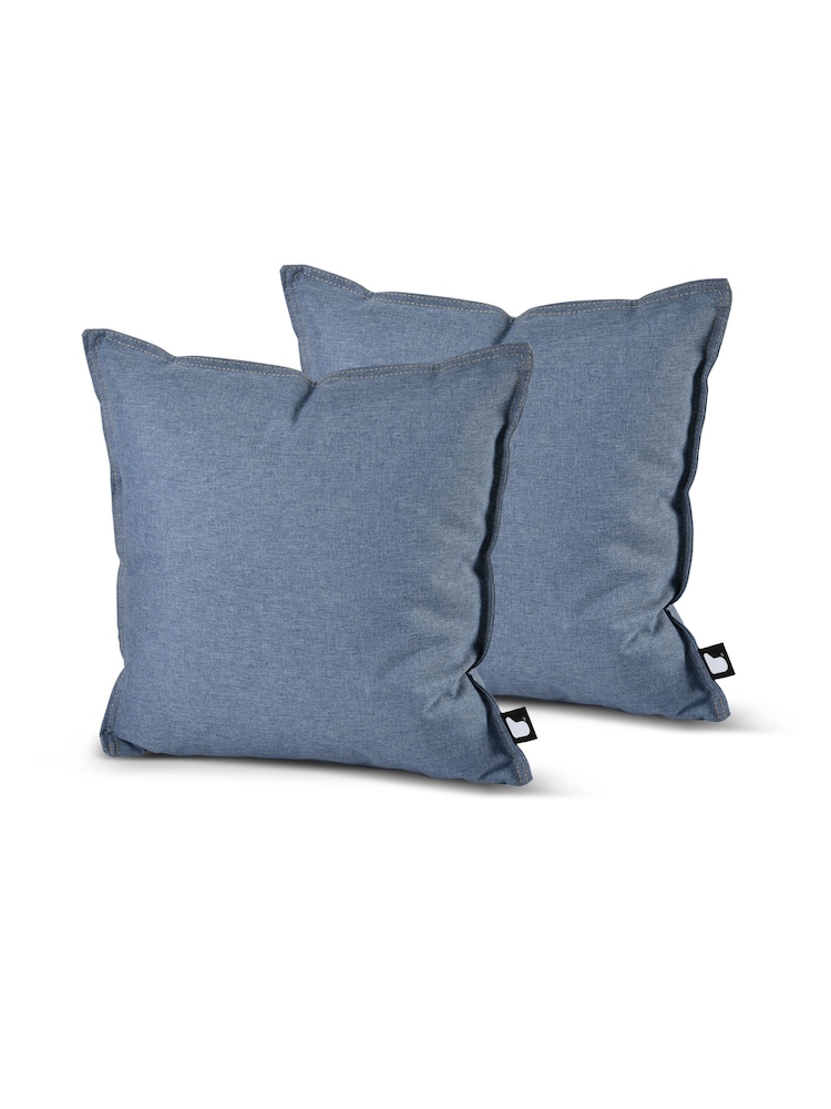 Extreme Lounging Light Denim B Cushion Outdoor Garden Twin Pack - Image 1 of 2