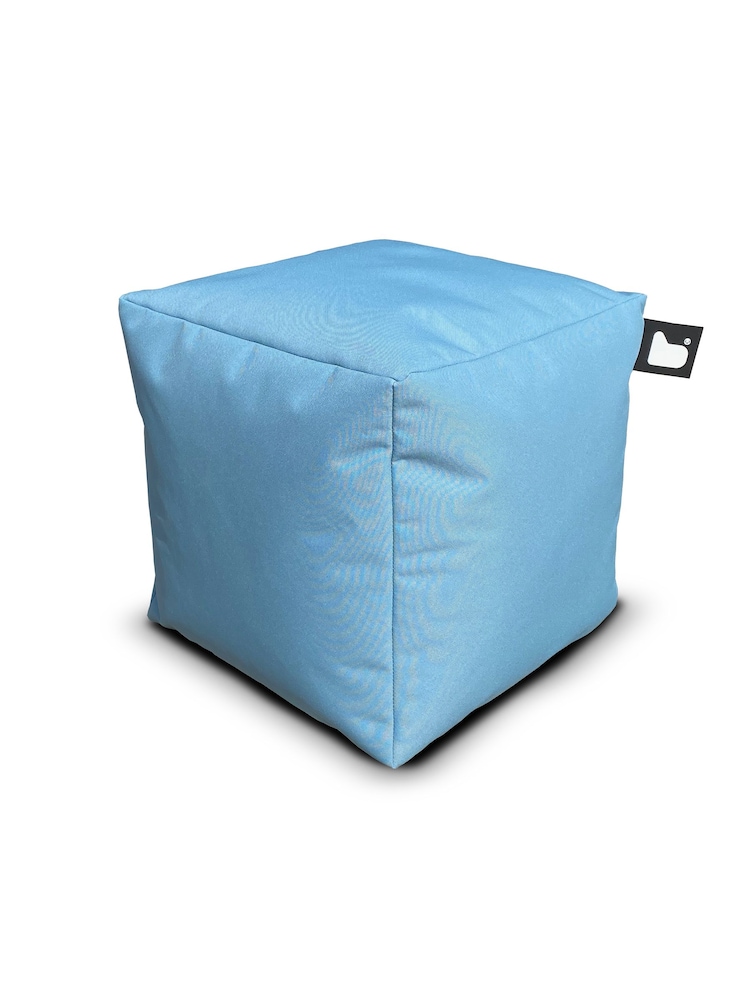 Extreme Lounging Sea Blue B Box Outdoor Garden Cube Bean Bag - Image 1 of 1