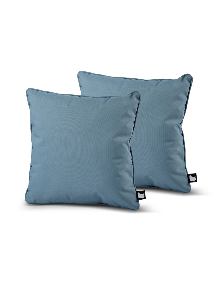 Extreme Lounging Sea Blue B Cushion Outdoor Garden Twin Pack - Image 1 of 2