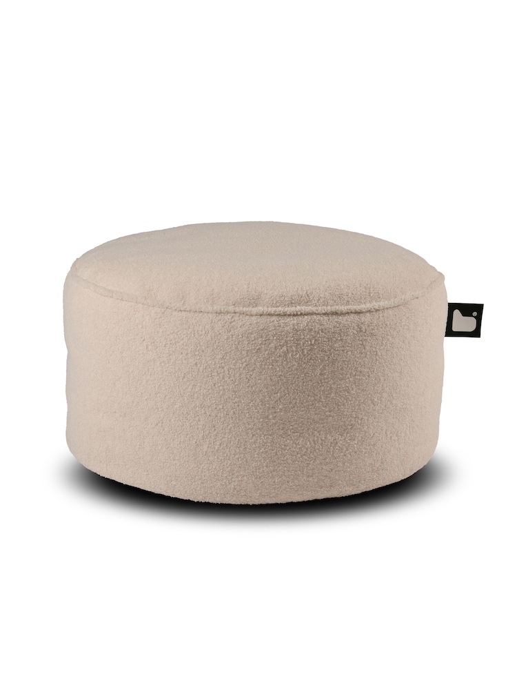Extreme Lounging Ivory B Pouffe Teddy Indoor Bean Bag - Image 1 of 1